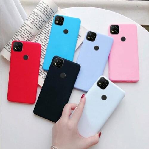 For Xiaomi Redmi 9C Silicone Candy TPU Simple Cover Phone Case For Xiomi POCO C3 Redmi 9C NFC Redmi9C 9 C NFC 2020 Case Fundas