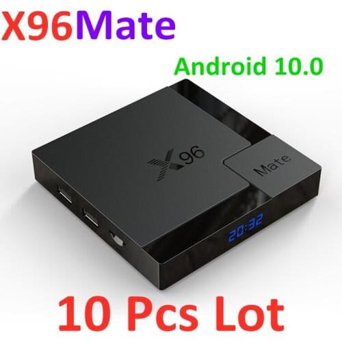 10PCS Android tv box Android 10 X96 MATE 6K H616 Quad Core Media player Play Store Free Fast Android smart tv Set top box NEW