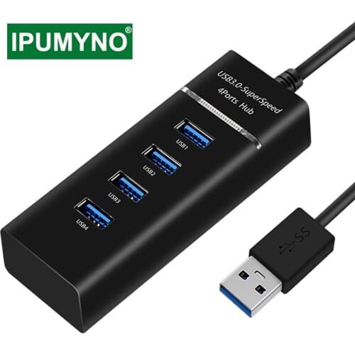 USB HUB 3.0 Multi 3.1 Type C 4 Port For Computer PC Notebook Laptops Accessories Usb 3 Hub With LED OTG Adapter Splitter