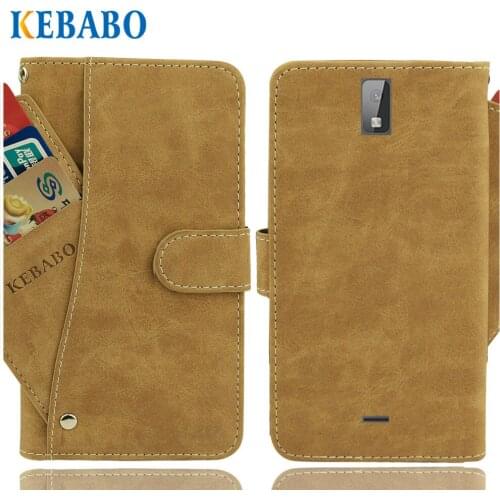 Vintage Leather Wallet Altice S41 Case 5" Flip Luxury 3 Front Card Slots Cover Magnet Stand Phone Protective Bags