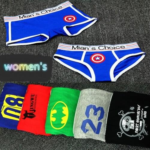 Large Size Womens Cotton Cartoon Triangle Boxer Briefs Woman Solid Mid Waist Panties Sports Pants Wide Neutral Underwear