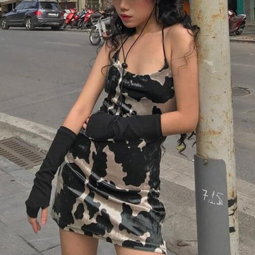 2020 Sleeveless Velvet Tie Dye Sexy Mini Dress Summer Women Fashion Streetwear Outfits Bodyscon Cute Sundress