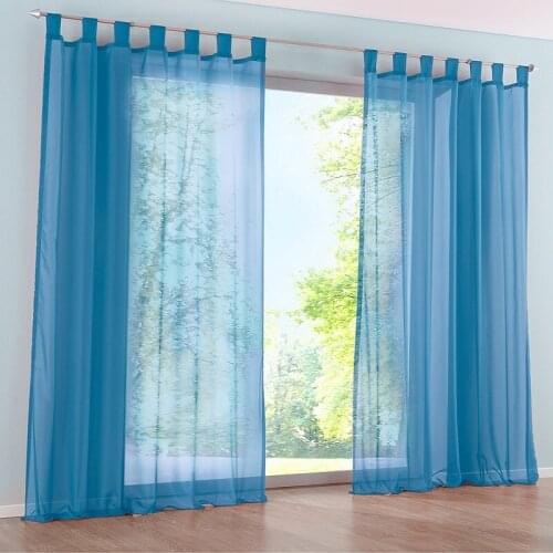 1Pc Window Screening Curtains Glass Yarn Sheer Drape Panel for living room bedroom Balcony Voile Tulle cotinas de sala