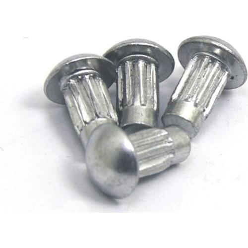 20pcs M2 M2.5 M3 M4 aluminum knurled nameplate rivet semicircular flat head equipment trademark rivet