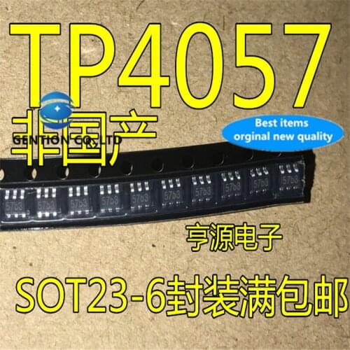 50Pcs TP4057 500mA 1% SOT-23-6 in stock 100% new and original