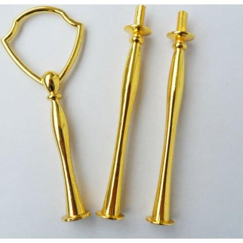 FREE SHIPPING! 3 tiers shield cake stand metal/cupcake stand holder 10 sets/ bag