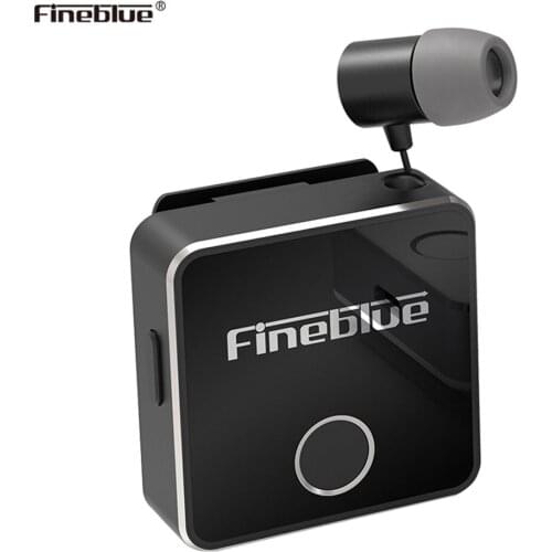 Fineblue F1 Wireless Bluetooth BT 5.0 Headset Earphone Headphone vibrating Earphone Alert Use Clip Earphone For Smartphone