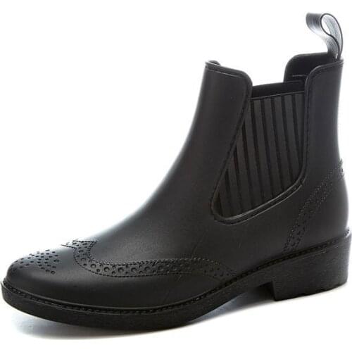 Womens Shoes Boots Rain boots waterproof non-slip short tube fashion overshoes adult water boots outdoor rubber shoes summer