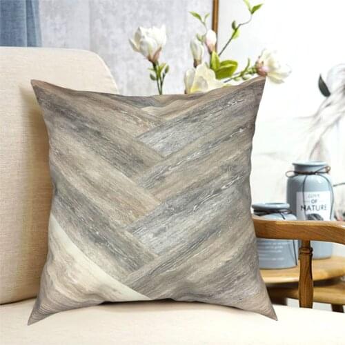 Caramel Farmhouse Barn Wood Pillowcase Soft Polyester Cushion Cover Decorations Plaid Throw Pillow Case Cover Home 45X45cm
