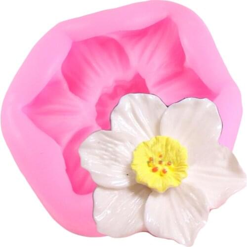 DIY Flower Silicone Molds Wedding Cupcake Topper Fondant Cake Decorating Tools Gumpaste Chocolate Candy Clay Moulds Cookie Mold