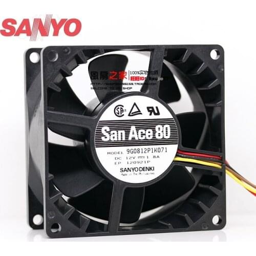 For Sanyo 8038 12V 1.8A 9G0812G101 fan supports PWM