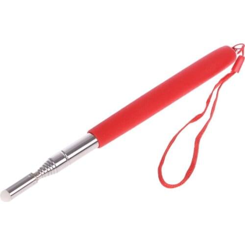 Professional Torch Whiteboard Pen Felt Head Stainless Steel Telescopic Teacher Pointer 1M