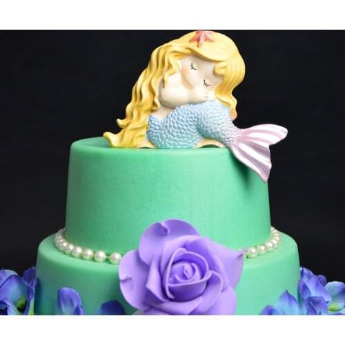 KLM Mermaid Silicone Mold Fondant Cake Decoration Mold Chocolate Sugar Tools