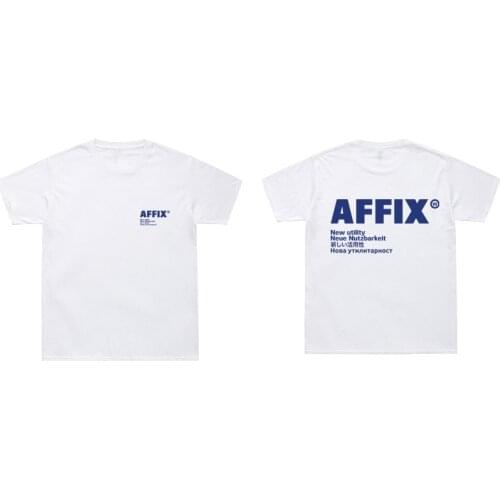 AFFIX WORKS T-Shirts Man Women New Utility T Shirt 100% Cotton O-Neck Tee Shirt Kiko Kostadinov Brand Tops Japanese Streetwear
