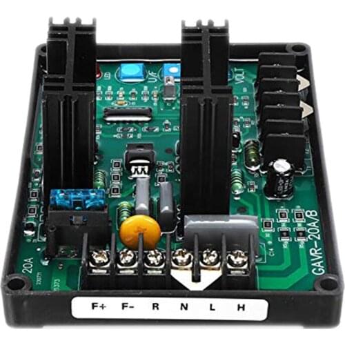 Gavr-20A Av Universal Brushless Automatic Voltage Regulator Module Avr Generator 220/400Vac Frequency Protection Emi Suppression