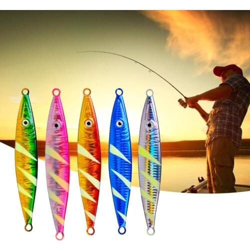 100 grams of luminous metal long shot slow falling artificial Spanish mackerel simulation fake bait bait fishing fixture bait