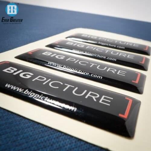Custom Epoxy Resin Clear Dome Sticker 3d Printing Epoxy Resin Label , Epoxy Dome Sticker Domed Label Machine