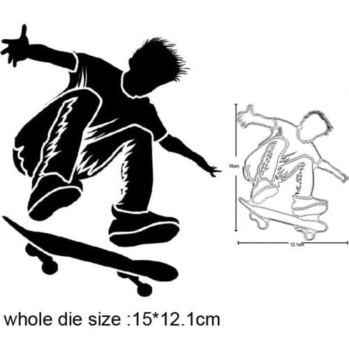 Skater Boy Metal Cutting Dies for 2020 New Stencils dies DIY Scrapbooking dies Embossing die cuts Album Cards Making Craft dies
