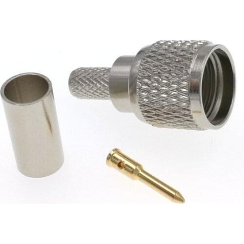 Mini UHF Male Plug Crimp RG58 LMR195 RG142 RG400 RF Connector