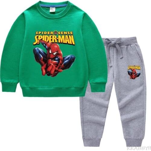 Disney Spiderman Fashion girls boys clothing childrens sweatshirt childrens spring and summer sweater set
