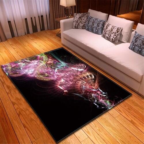 Fashionable modern style color pattern carpet living room carpet anti slip flannel kitchen corridor area carpet