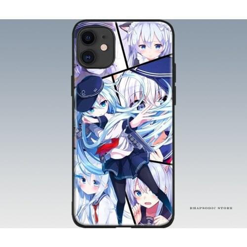 Hibiki kantai collection soft silicone Phone case cover shell For iPhone 6 6s 7 8 Plus X XR XS 11 Pro Max