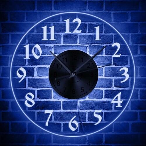 Arabic Numerals Doecorative Wall Clock With NIght Light Numbers Modern Luminous Wall Watch Living Room Decor Artwork Best Gifts