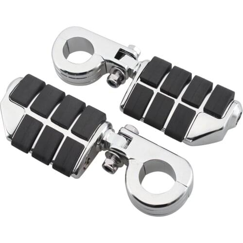 1.25" Highway Bar Foot Pegs Footrest With Mount For Harley Sportster Softail Suzuki Yamaha Honda GoldWing GL1500