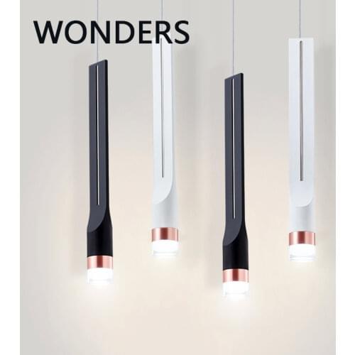 Nordic New long line single head pendant lamp Creative aluminum home decoration salon luminaria creative pendant light a lustre
