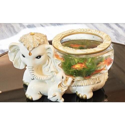 Dies fish tank elephant Home Furnishing water fountain atomization humidifier inside the living room weddingroom