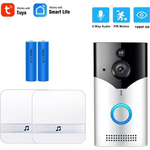 REDEAGLE Smart Doorbell WiFi Video Camera Visual Intercom Chime Night vision IP Door Bell Home Security Camera 2MP Tuya App