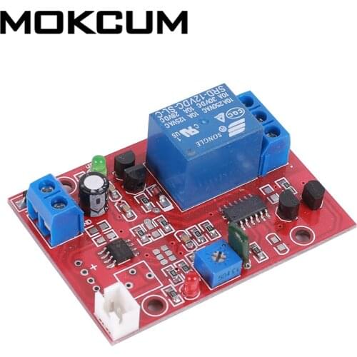 DC 12V Vibration Delay Relay Module Sensor Module 1-180s Adjustable Delay Control Switch Alarm