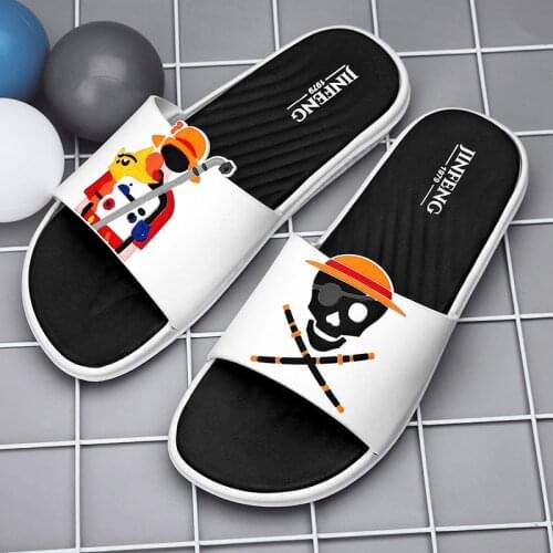 2021 Hot Sale Fashion Printed Slippers Men Flip Flops Comfort flat Slides Men Non-slip Mens Outdoor Slippers zapatillas de casa