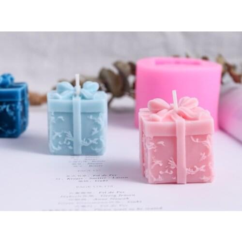 Candle making Silicone candle mold resin mold DIY 3D Soap Making scented candle gift box mould Christmas gift Funny candle mold