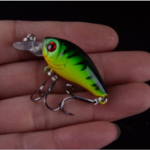 TQEXSZ 1pcs 4g 4.5cm Small Wobblers Crankbait Fishing Lure Artificial Bait Hard Floating Wobbler for Fish Bass Fishing Tackle