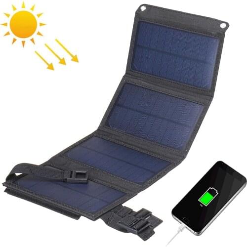 Foldable Portable Solar Panel 5V 10W Solar Battery Charger for iPhone IPad Samsung Huawei Xiaomi OnePlus OPPO Vivo Honor LG etc