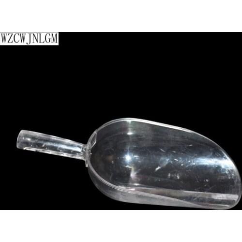 Poultry supplies pet Transparent feeding shovel cat food large capacity thickening cat dog shovel pet feeder 10 pcs