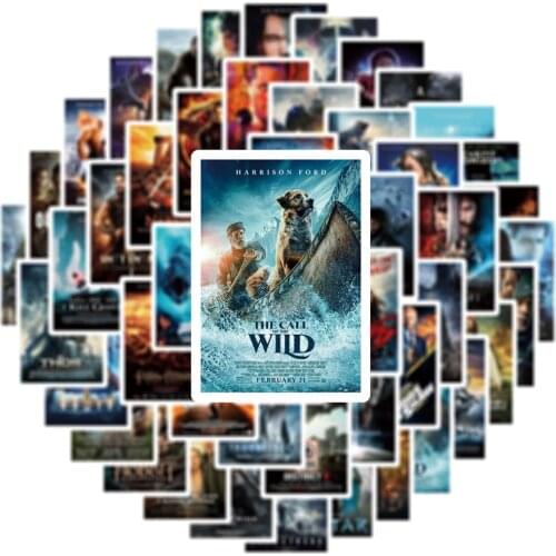 16/64/100pcs Mixed Classic Movie Anime Stickers Poster Kids Toy DIY Phone Laptop Luggage Wall Notebook Car Graffiti Sticker Gift