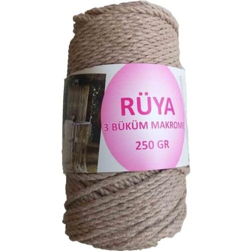 3 twist Makrome İpi Mink Color No:4