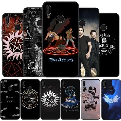 Supernatural tv show Black Silicone Soft Phone Case For Huawei 40 30 20 10 9 Lite Pro P smart 2019 Y6 Y6 Prime2019 Y9 2018