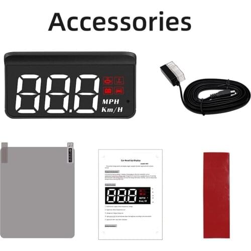 Head-Up Display OBD2 M3 Model Car-Styling Overspeed Warning Windshield Projector Alarm System Universal Auto