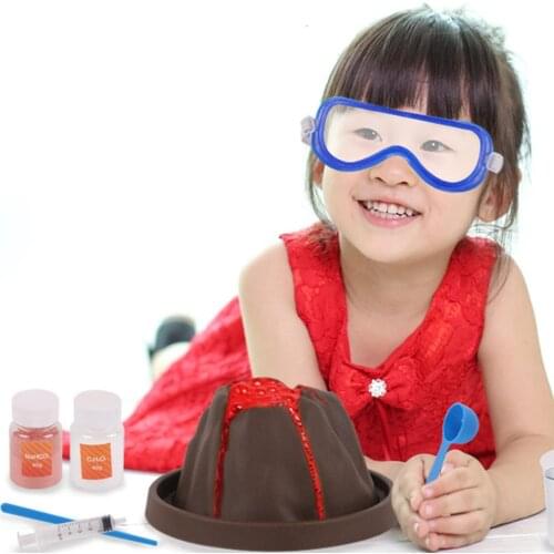 DIY Building Erupting Volcano Model Science Experiment Kit Educational Kids Toy gift for children