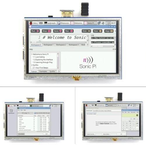 For Raspberry Pi 4 Model B 5 inch TFT 800x480 touch screen LCD display touch screen for Raspberry Pi 3 Model B + / 4B
