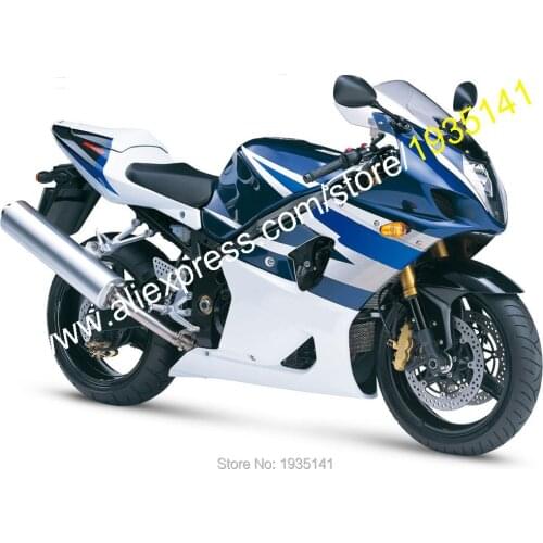 For Suzuki 2003 2004 GSXR1000 Fairing GSX-R1000 K3 03 04 GSXR 1000 Blue White Motorbike Fairing (Injection molding)