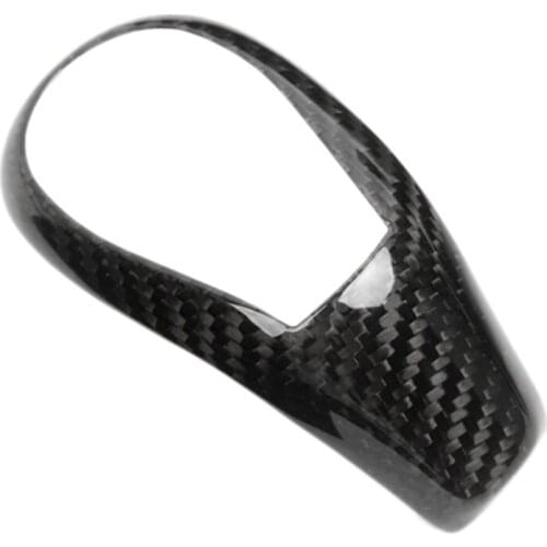 For Volvo XC60 V40 V60 S60 S80 2013-2018 Carbon Fiber Gear Shift Knob Cover Trim Car Interior Accessories