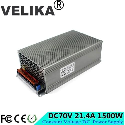 DC70 Volt 21.4A 1500W Power Source Driver Transformers 110V 220V AC to DC70V Power Supply Switch For CNC CCTV Motor Stepper DIY