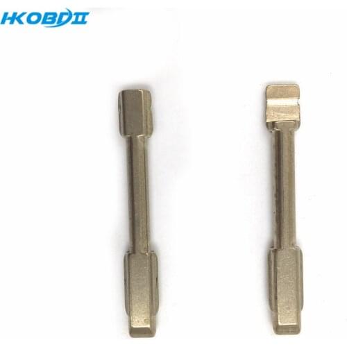HKOBDII 2PCS/Lot Metal Blank Uncut Flip KD Remote Key Blade Type #90 for Ford Modified Blade