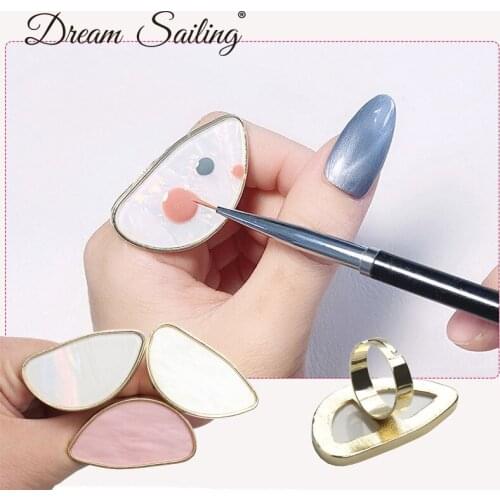 Nail Art Tool Color Shelf Ring Resin Color Display Palette Pallet False Gel Polish Varnish Practice Board Manicure Tool