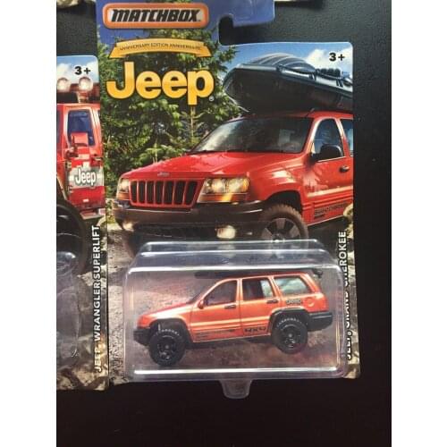 2016 Matchbox 1/64 Jeep willys & Jeep Hurricane &Jeep Wrangler & Jeep Cherokee Trailhawk Collection of alloy car mod K057