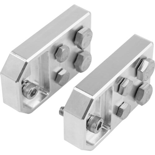 For XS Power Battery Terminals Kit M6 Aluminum Flat BOLT-USE-ONLY Positive Negative Battery